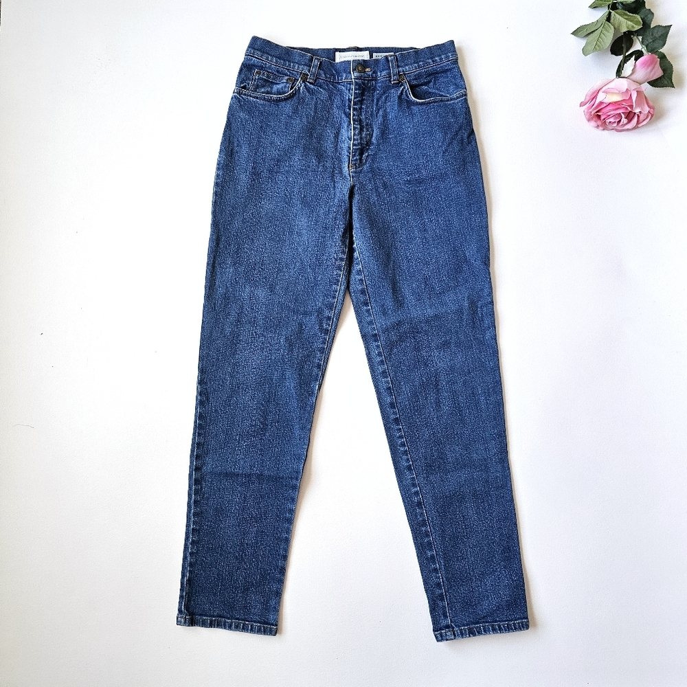 Y2K Jones New York Classic Sky Blue Jeans Womens 8 High Rise Vintage Stretch